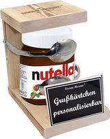 Personalizuotos dovanos vyrams Moterys Dovanų idėja su vardu Personalizuota - geležies rezervinis šaukštas Nutella stiklinė (1 x 450 g) - tėtis Mama Gimtadienis Vestuvės