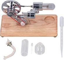 Stirlingo variklio modelis Stirlingo variklio rinkinys Edukacinis žaislas, mažas triukšmas, maža tarša, skysčių veikimas, fizikinių mokslinių eksperimentų dėžutės