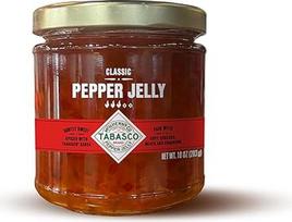 TABASCO Pepper Jelly Classic - saldžiųjų aitriųjų paprikų džemas su originaliu raudonųjų pipirų padažu, 10 uncijų indelis, veganiškas ir be glitimo, idealiai tinka kaip užpilas, glajus ar dovana