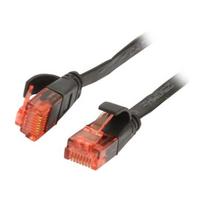Patch cable RJ45 - CAT6 250Mhz - 3m black - UTP(U/UTP) - PVC - flat - Synergy 21 -
