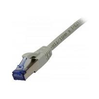 Patch cable RJ45 - CAT6A 500Mhz - 1.0m - gray - S-STP(S/FTP) - component tested(GHMT certified) - AW