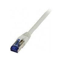 Patch cable RJ45 - CAT6A 500Mhz - 0.5m - gray - S-STP(S/FTP) - TPE/LSZH(Superflex) - AWG26 - Synergy
