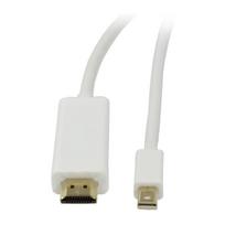 Video DisplayPort mini 1.2 = HDMI 2.0 cable - ST/ST - 2m - Ultra HD 4K 60hz 444 - 8 bit HDR - Synerg