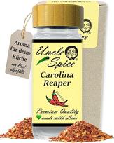 UNCLE SPICE® Carolina Reaper Flakes - 35 g aštriausios pasaulyje aitriosios paprikos dribsnių elegantiškame prieskonių indelyje - Gringo Killer - aitriosios paprikos, susmulkintos aitriosios paprikos dribsniai, 1,5 mln.