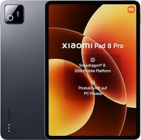 XIAOMI Pad 8 Pro Tablet 11,2 Zoll, 8GB RAM + 256GB atminties, Snapdragon® 8 Elite Mobile Platform, 9200mAh akumuliatorius, 144Hz ekranas, HyperAI, pilkos spalvos, 3 metų garantija