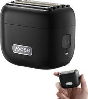 Yoose Mini 5 barzdos skustuvas vyrų elektrinis nešiojamas barzdos kirptuvas Vyrai sausas skustuvas drėgnas skustuvas epiliatorius Vyrai IPX7 vandeniui atsparus įkraunamas su USB C, juodas