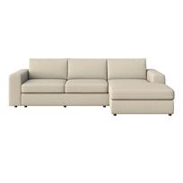 Smėlio spalvos kampinė sofa (su dešiniuoju kampu/su gultu) Baga – Rodier
