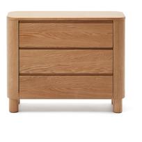 Natūralios spalvos šoninė spintelė iš uosio 120x80x40 cm Salaya – Kave Home