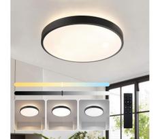 Brilagi - dimeriuojamas LED šviestuvas GLASS POOL DOUBLE LED/48W/230V 40 cm juodas + su nuotoliniu pulteliu