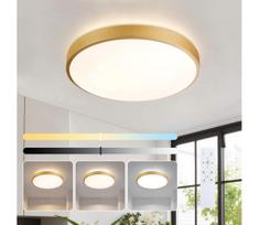 Brilagi - Dimeriuojamas LED šviestuvas GLASS POOL DOUBLE LED/48W/230V 40 cm, auksinis + nuotolinis valdymas