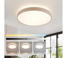 Brilagi - reguliuojamas LED šviestuvas GLASS POOL DOUBLE LED/48W/230V 40 cm smėlio spalvos + nuotolinis pultas