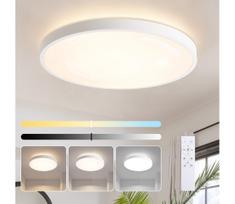 Brilagi - dimeriuojamas LED šviestuvas GLASS POOL DOUBLE LED/80W/230V 60 cm baltas + su nuotoliniu pultu