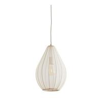 Smėlio spalvos kabantis šviestuvas ø 28 cm su tekstiliniu gaubtu Itela – Light & Living