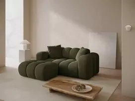 Left Corner Sofa, "Treno", 2 Seats, 180x164x70 Made in Europe