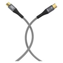 EFB Elektronik USB-C Kabel 100W PD 3.0 5A E-Marker Chip grau - Kabel - Digital/Daten (USB-CC-00001)