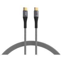 EFB Elektronik USB-C Kabel 100W PD 3.0 5A E-Marker Chip grau - Kabel - Digital/Daten (USB-CC-00004)