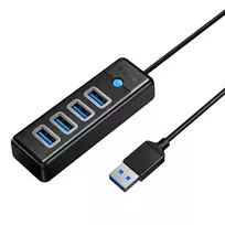 Orico USB Hub to 4x USB 3.0, 5Gbps, 0.15m (Black)