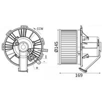 Salono ventiliatorius MAHLE ORIGINAL AB 89 000S