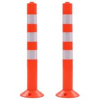 vidaXL Eismo reguliavimo stulpeliai, 2vnt., plastikas, 75cm