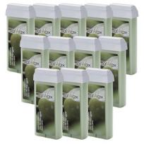 Vaško kasetė ItalWax Olive, 12x100 ml