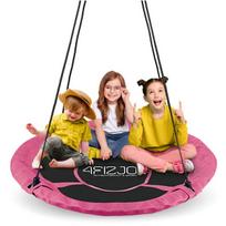 Supynės 4FIZJO „Gandro lizdas“ XXL 120 cm (rožinės spalvos) – erdvi pramoga lauke