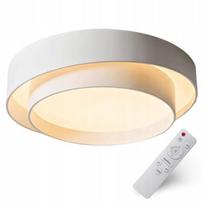 Modernus LED lubinis šviestuvas plafonas 50cm baltas su pulteliu, reguliuojama spalva ir ryškumas