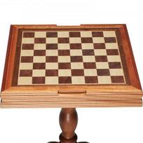 Žaidimų stalas, 3-in-1 šachmatai šaškės nardai, 65x65x67.6 cm, mediena