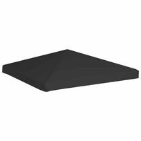 Viršutinis pavėsinės uždangalas juodos spalvos 3x3m 270 g/m²