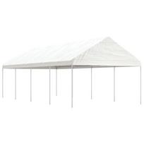 Pavėsinė su stogu balta 892x408x322m polietilenas