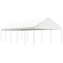 Pavėsinė su stogu balta 1115x408x322m polietilenas