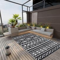 Lauko kilimas ARAKIL juodos spalvos 190x290cm PP