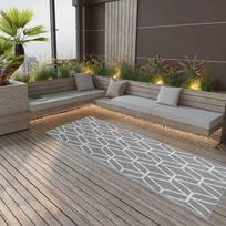Lauko kilimas ARAKIL pilkos spalvos 80x250cm PP