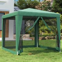 Proginė palapinė su 4 sienomis žalia 25x25m HDPE
