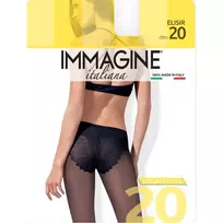 Moteriškos pėdkelnės IMMAGINE ELISIR 20 DEN, 5 dydis, spalva NATURE