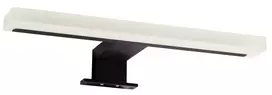 LED veidrodžio apšvietimas 5W, 30cm, 446Lm, IP44, matinė juoda