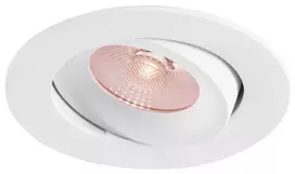 LED lubų šviestuvas 10W DIMM CCT 800Lm 40° CRI 90 be mirgėjimo, išpjovos diametras 83-88mm (įtrauktas išorinis maitinimo šaltinis) RAL9003