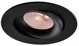 LED lubų šviestuvas 10W DIMM CCT 800Lm 40° CRI 90 be mirgėjimo, išpjovos diametras 83-88mm (įskaitomas išorinis maitinimo šaltinis) RAL9005