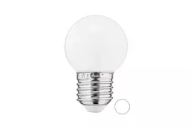 LED Lemputė 1W E27 G45 240V 58Lm 6500K PC šaltai balta