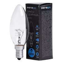 Kaitrinė lemputė E14 60W B35 230V CL