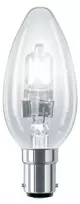 Halogeninė lempa 28W B15D B35 240V Skaidi