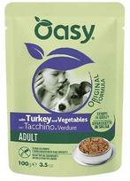 Šunų maistas - Oasy Strips in Gravy Adult kalakutiena & Vegetables 100g