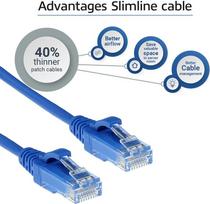 ACT Blue 10 meter LSZH U/UTP CAT6 datacenter slimline patch cable snagless with RJ45 connectors (DC9610)