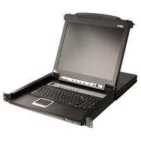 ATEN CL5716MW 43cm wide LCD KVM Switch, USB-PS/2,VGA, 16 Port, DE-Layout