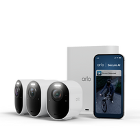 Arlo Ultra 3 4K-Überwachungskamera 3er-Set mit Solarpanel VMC5350-111EUS
