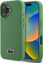 "CG MOBILE Lacoste" siuvinėtas dėklas iPhone 16 - žalias