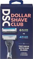 "Dollar Shave Club" skustuvų mišrus pradinis rinkinys 12(3) 4b/6b / rankena (mišrus pradinis rinkinys)
