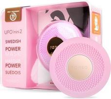 "Foreo UFO Mini 2" LED veido kaukė, raudonos šviesos terapija, veido kaukės Grožis, šiluma, korėjietiška kosmetika, veido masažuoklis, drėkinamoji kaukė, veidas, padidinta veido priežiūra, perlamutrinis rožinis