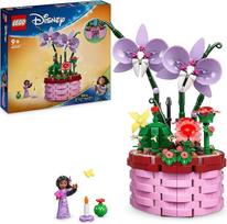 "LEGO Disney Encanto Isabelas" gėlių vazonas, rinkinys vaikams su konstruojama žaisline orchidėja, dekoratyvinis rinkinys su mini lėle, viena figūrėle iš filmo, dovanų idėja mergaitėms ir berniukams nuo 9 metų, 43237