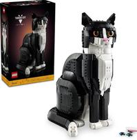 "Lego Ideas" 21349 Juodai baltos katės namų aksesuarai Dovanų idėja gyvūnų mylėtojams ir kačių mylėtojams Kolekcinis modelio kūrybinės veiklos rinkinys suaugusiesiems