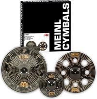 "Meinl Cymbals Classics Custom Dark Cymbals" cimbolų rinkinys su "Splash", "Trash Crash" ir "China Drum Kit" cimbolų rinkiniais - B12 bronza, tamsus apipavidalinimas (CCD101618)